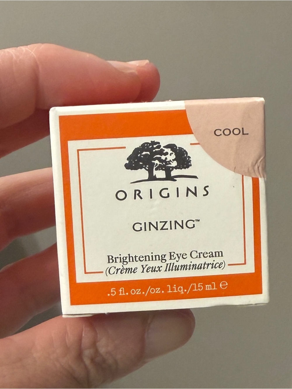 Origins GinZing Brightening Eye Cream Cool Tone .5 Fl. Oz. New in Box